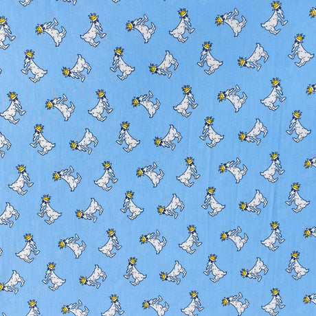Pound A Metre 3 Metres 3 Metre Luxurious Soft Viscose Jersey - 55"- (Sky Goat)