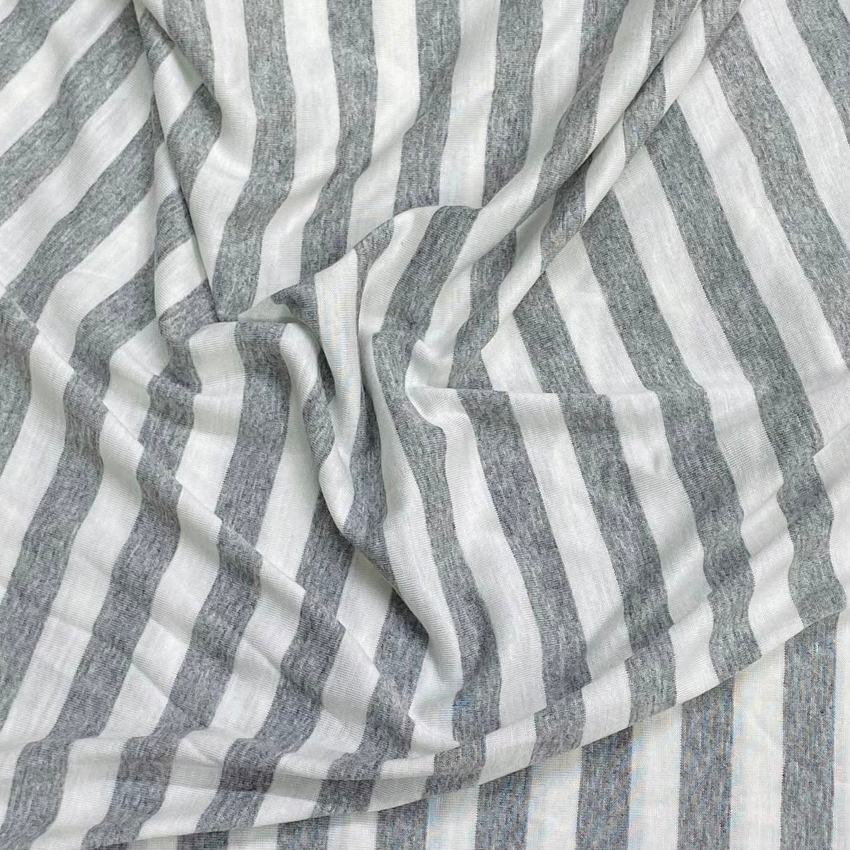 Pound A Metre 3 Metres 3 Metre Luxurious Soft Viscose Jersey - 55"- (Small Stripe) (EOL)