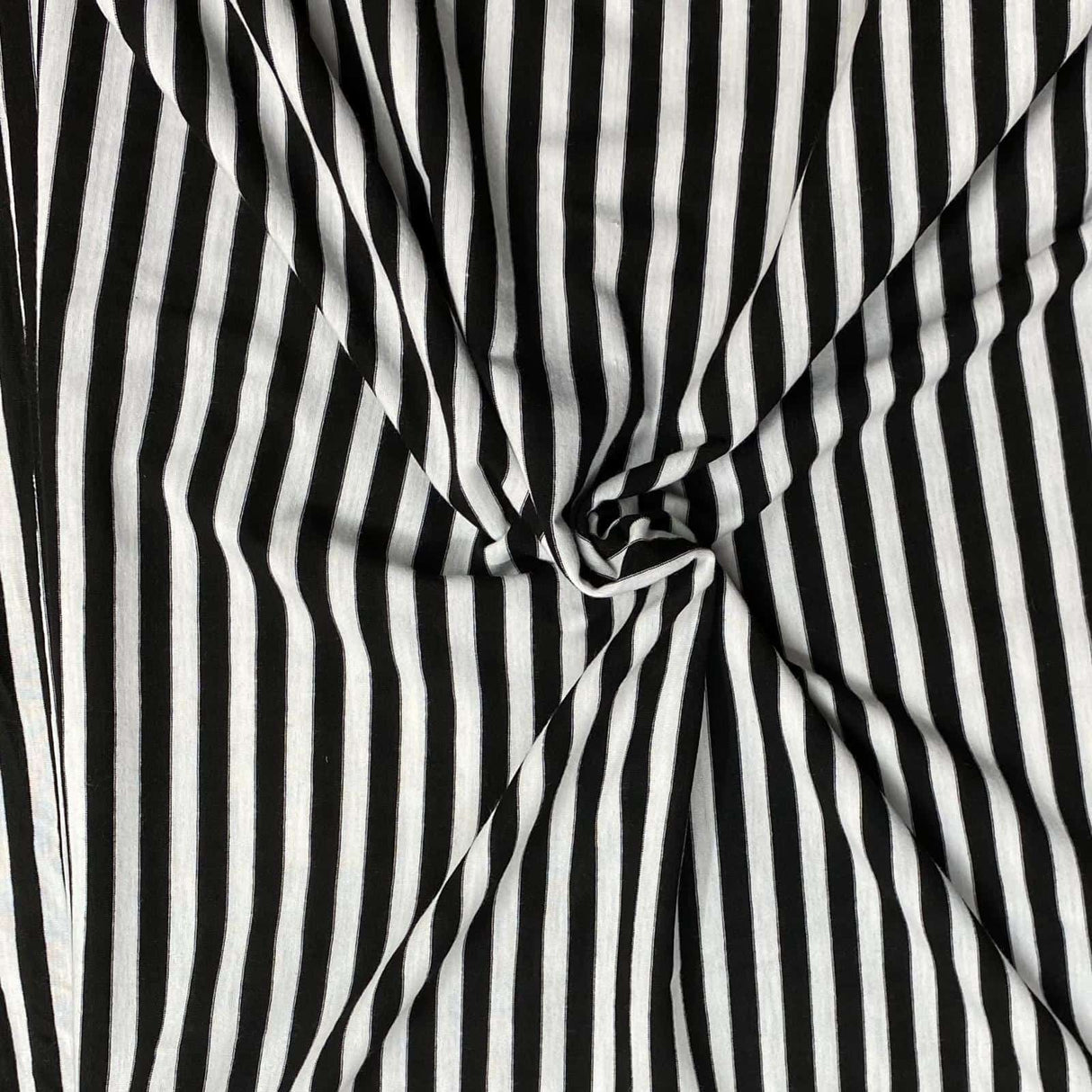Pound A Metre 3 Metres 3 Metre Luxurious Soft Viscose Jersey - 55"-  (White & Black)