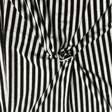 Pound A Metre 3 Metres 3 Metre Luxurious Soft Viscose Jersey - 55"-  (White & Black)