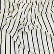 Pound A Metre 3 Metre Luxurious Soft Viscose Jersey - 55"- (White & Black)