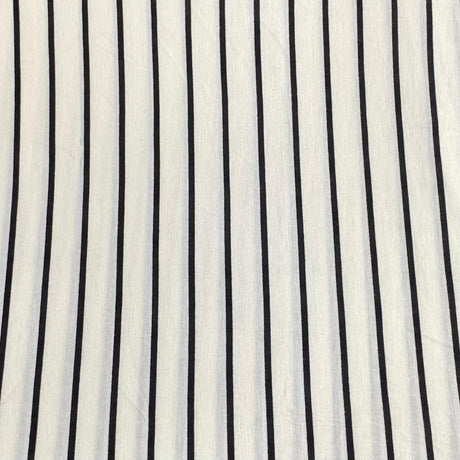 Pound A Metre 3 Metres 3 Metre Luxurious Soft Viscose Jersey - 55"- (White & Black) (S1J)