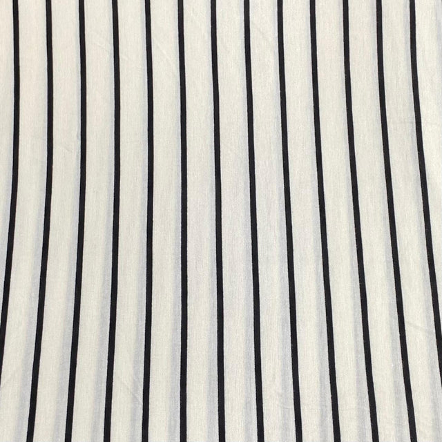 Pound A Metre 3 Metres 3 Metre Luxurious Soft Viscose Jersey - 55"- (White & Black) (S1J)