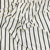 Pound A Metre 3 Metres 3 Metre Luxurious Soft Viscose Jersey - 55"- (White & Black) (S1J)
