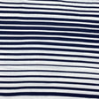 Pound A Metre 3 Metres 3 Metre Luxurious Soft Viscose Jersey - 55"-  (White & Navy)