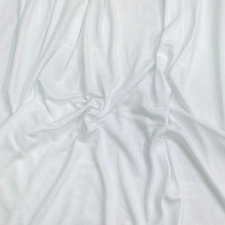 Pound A Metre 3 Metres 3 Metre Luxurious Soft Viscose Jersey - 55"-  (White)