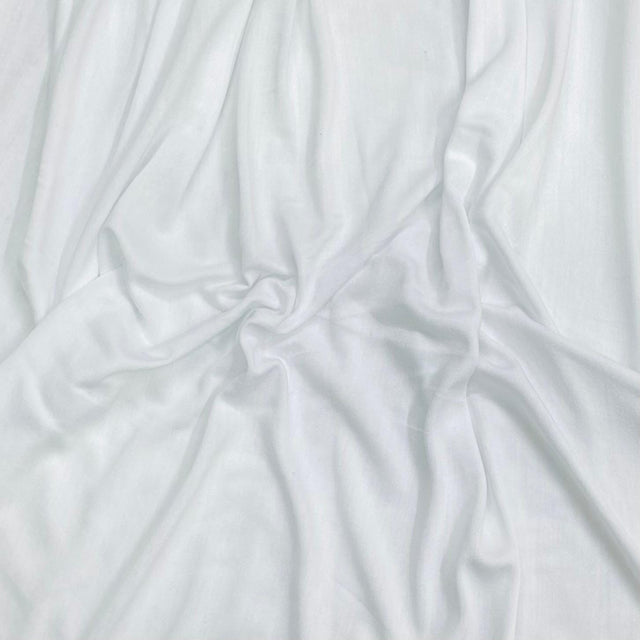 Pound A Metre 3 Metres 3 Metre Luxurious Soft Viscose Jersey - 55"-  (White)