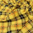 Pound A Metre 3 Metre Luxurious Soft Viscose Jersey - 55"- (Yellow Checks)