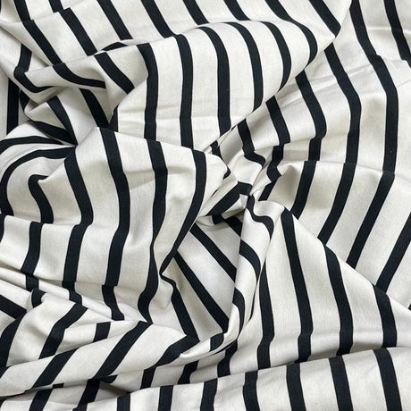 Pound A Metre 3 Metre Luxurious Soft Viscose Jersey - 55"- (Zebra)