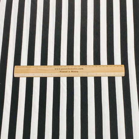 Pound A Metre 3 Metres 3 Metre Luxurious Soft Viscose Jersey - 55"-  (Zebra Stripes)