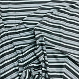 Pound A Metre 3 Metres 3 Metre Luxurious Soft Viscose Jersey - 60"-  (Black & Grey)