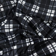 Pound A Metre 3 Metres 3 Metre Luxurious Soft Viscose Jersey - 60"-  (Black & White)