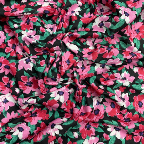 Pound A Metre 3 Metres 3 Metre Luxurious Soft Viscose Jersey - 60"-  (Bloom)