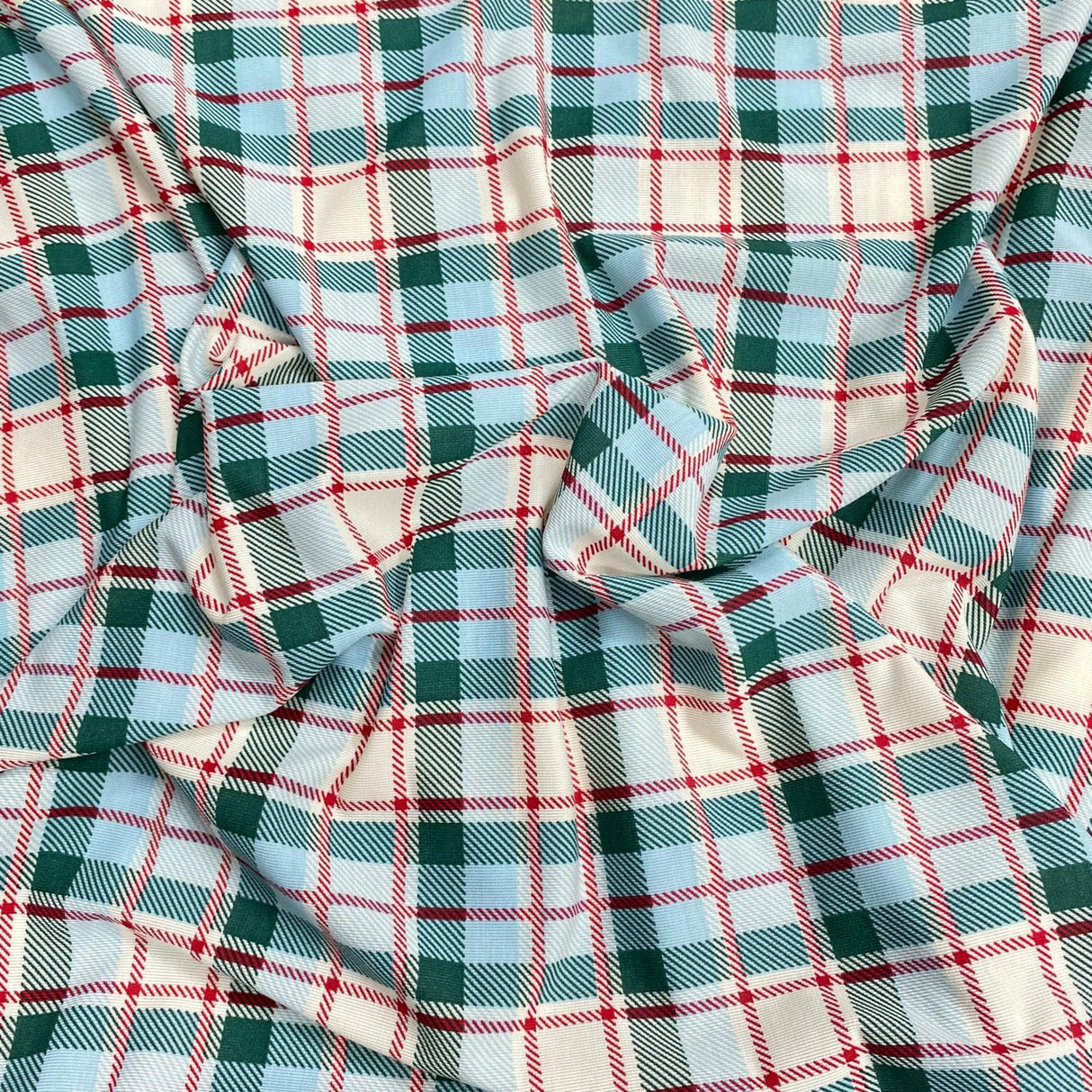 Pound A Metre 3 Metres 3 Metre Luxurious Soft Viscose Jersey - 60"-  (Checks)