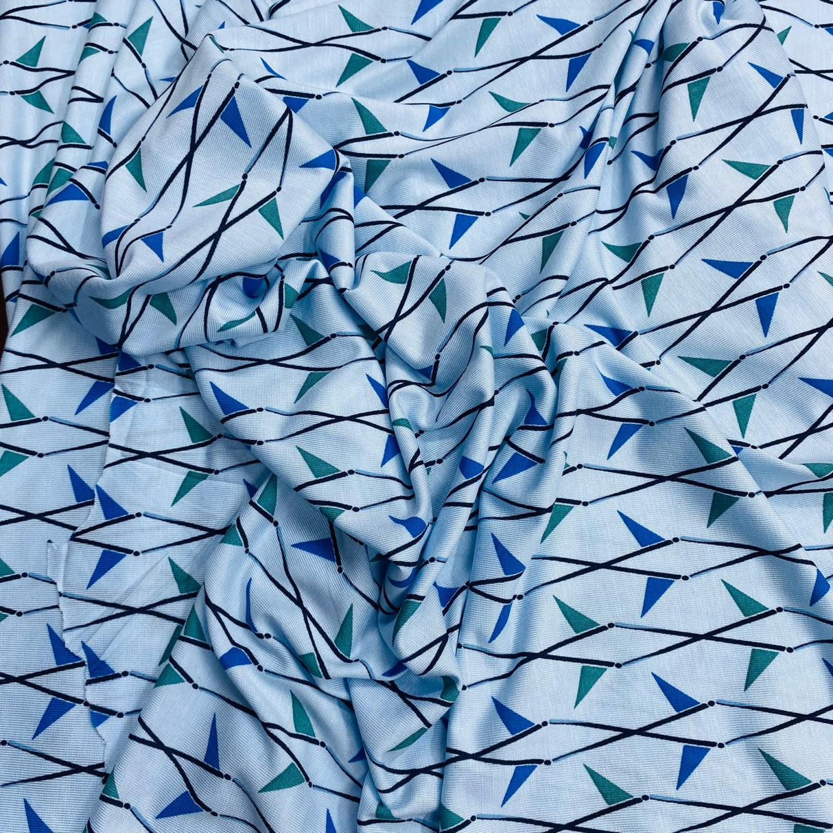 Pound A Metre 3 Metres 3 Metre Luxurious Soft Viscose Jersey - 60"-  (Garden)