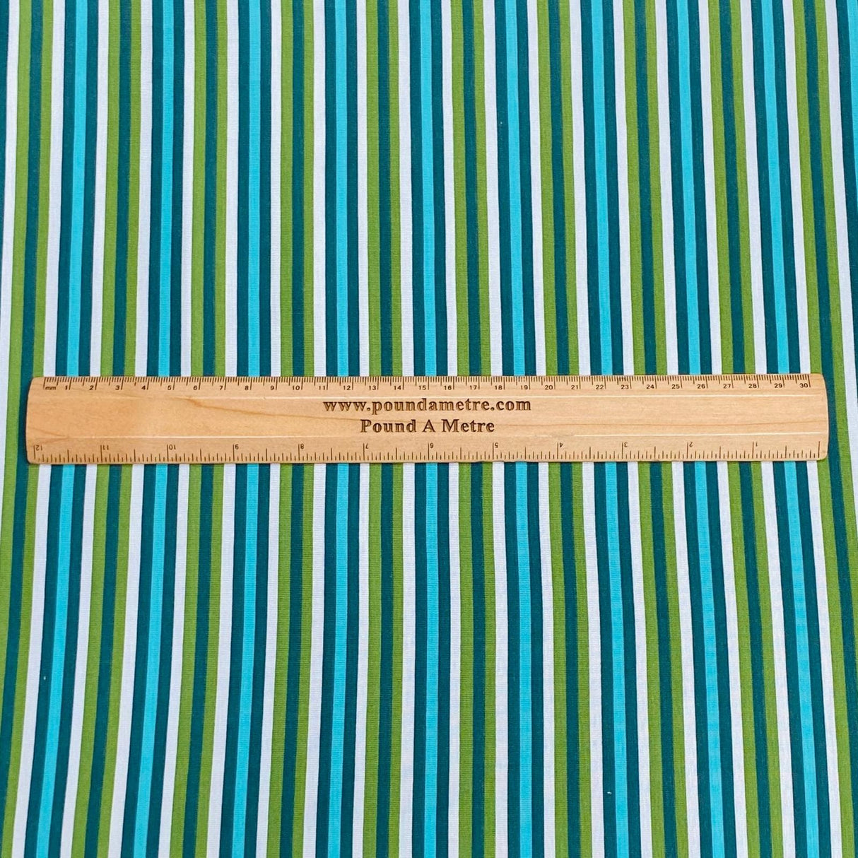 Pound A Metre 3 Metres 3 Metre Luxurious Soft Viscose Jersey - 60"-  (Green & Blue)