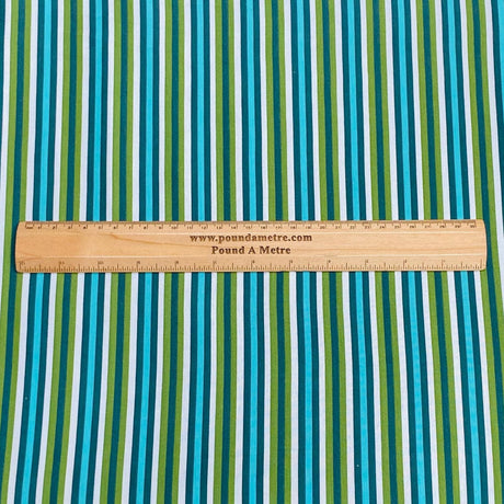 Pound A Metre 3 Metres 3 Metre Luxurious Soft Viscose Jersey - 60"-  (Green & Blue)