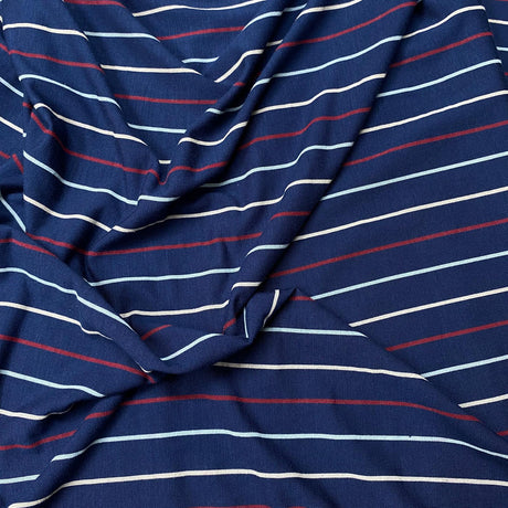 Pound A Metre 3 Metres 3 Metre Luxurious Soft Viscose Jersey - 60"-  (Lines)