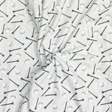 Pound A Metre 3 Metres 3 Metre Luxurious Soft Viscose Jersey - 60"-  (Nails)