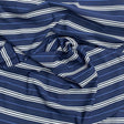 Pound A Metre 3 Metres 3 Metre Luxurious Soft Viscose Jersey - 60"-  (Navy Stripes)