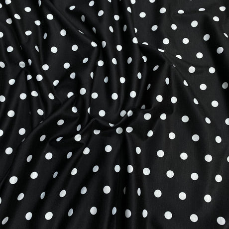 Pound A Metre 3 Metres 3 Metre Luxurious Soft Viscose Jersey - 60"-  (Polka)