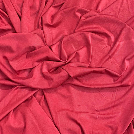Pound A Metre 3 Metres 3 Metre Luxurious Soft Viscose Jersey - 60"-  (Red)