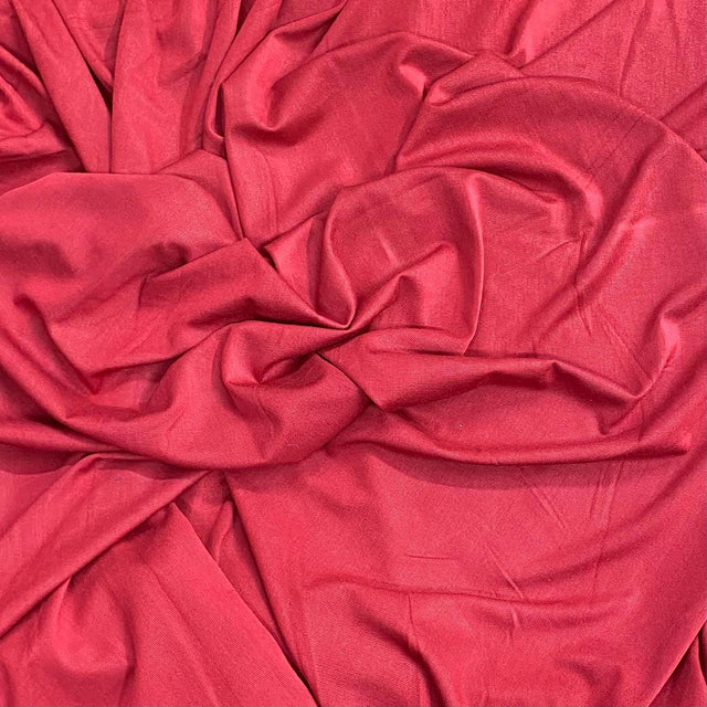 Pound A Metre 3 Metres 3 Metre Luxurious Soft Viscose Jersey - 60"-  (Red)