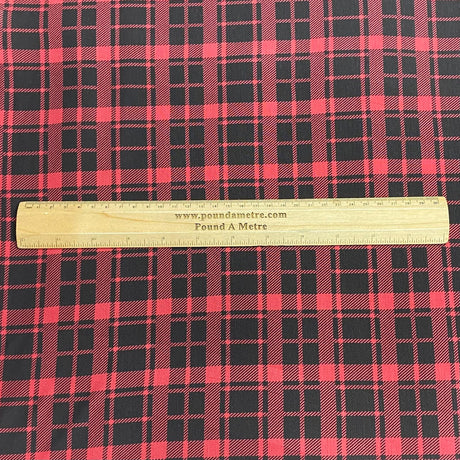 Pound A Metre 3 Metres 3 Metre Luxurious Soft Viscose Jersey - 60"-  (Tartan)