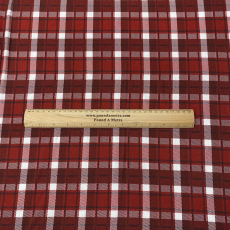 Pound A Metre 3 Metres 3 Metre Luxurious Soft Viscose Jersey - 60"-  (Tartan)