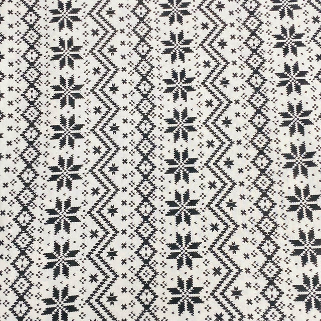 Pound A Metre 3 Metres 3 Metre Luxurious Soft Viscose Jersey - 60"-  (White & Black)