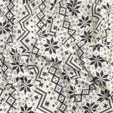 Pound A Metre 3 Metres 3 Metre Luxurious Soft Viscose Jersey - 60"-  (White & Black)