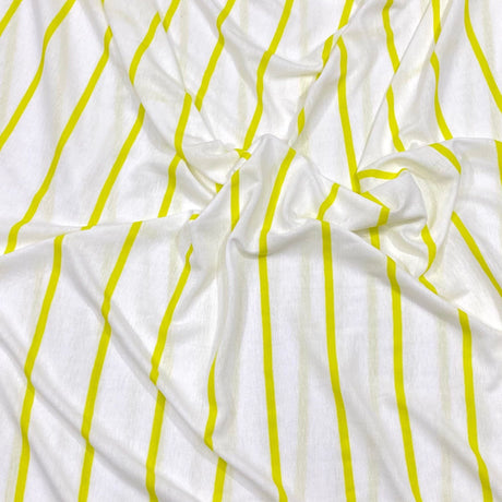 Pound A Metre 3 Metre Luxurious Striped Soft Viscose Jersey - 55" - (Jasmine) (Autumn Sale)