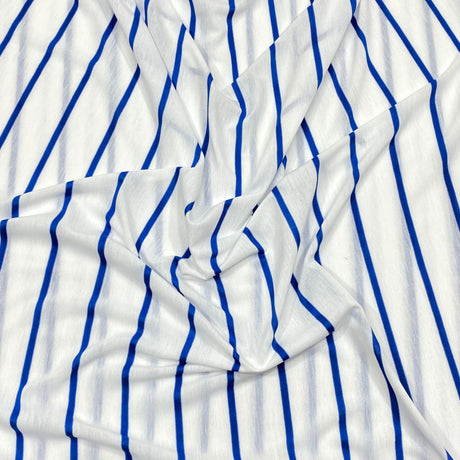 Pound A Metre 3 Metre Luxurious Striped Soft Viscose Jersey - 55" - (Puzzle) (Autumn Sale)