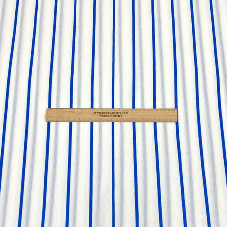 Pound A Metre 3 Metre Luxurious Striped Soft Viscose Jersey - 55" - (Puzzle) (Autumn Sale)