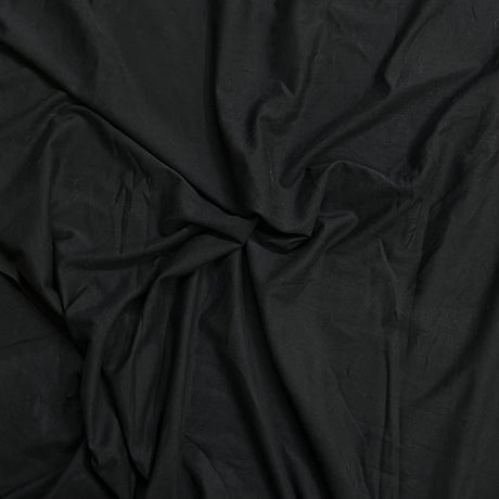 Pound A Metre 3 Metre Luxurious Super Soft Plain Jersey - 55"-  (Black)