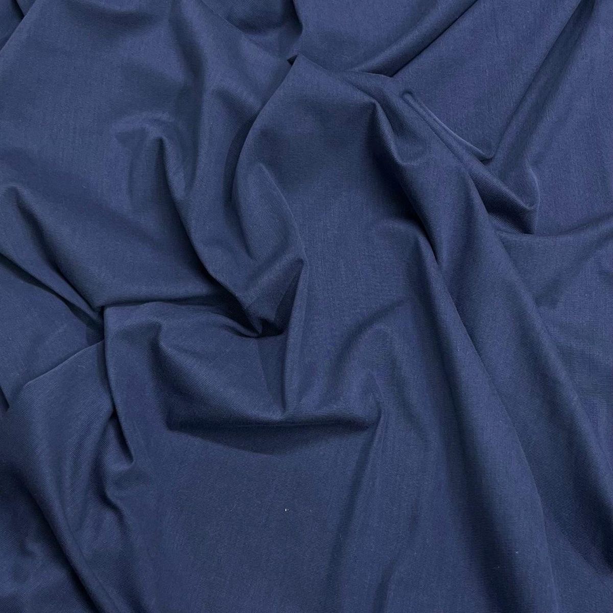 Pound A Metre 3 Metre Luxurious Super Soft Plain Jersey - 55"-  (Light Navy)
