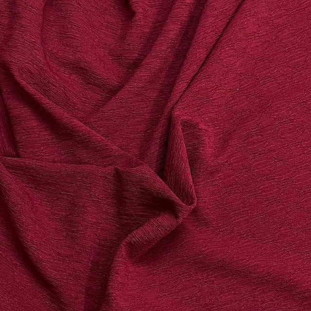 Pound A Metre 3 Metre Luxurious Textured Plain Jersey – 55" Wide (Maroon)