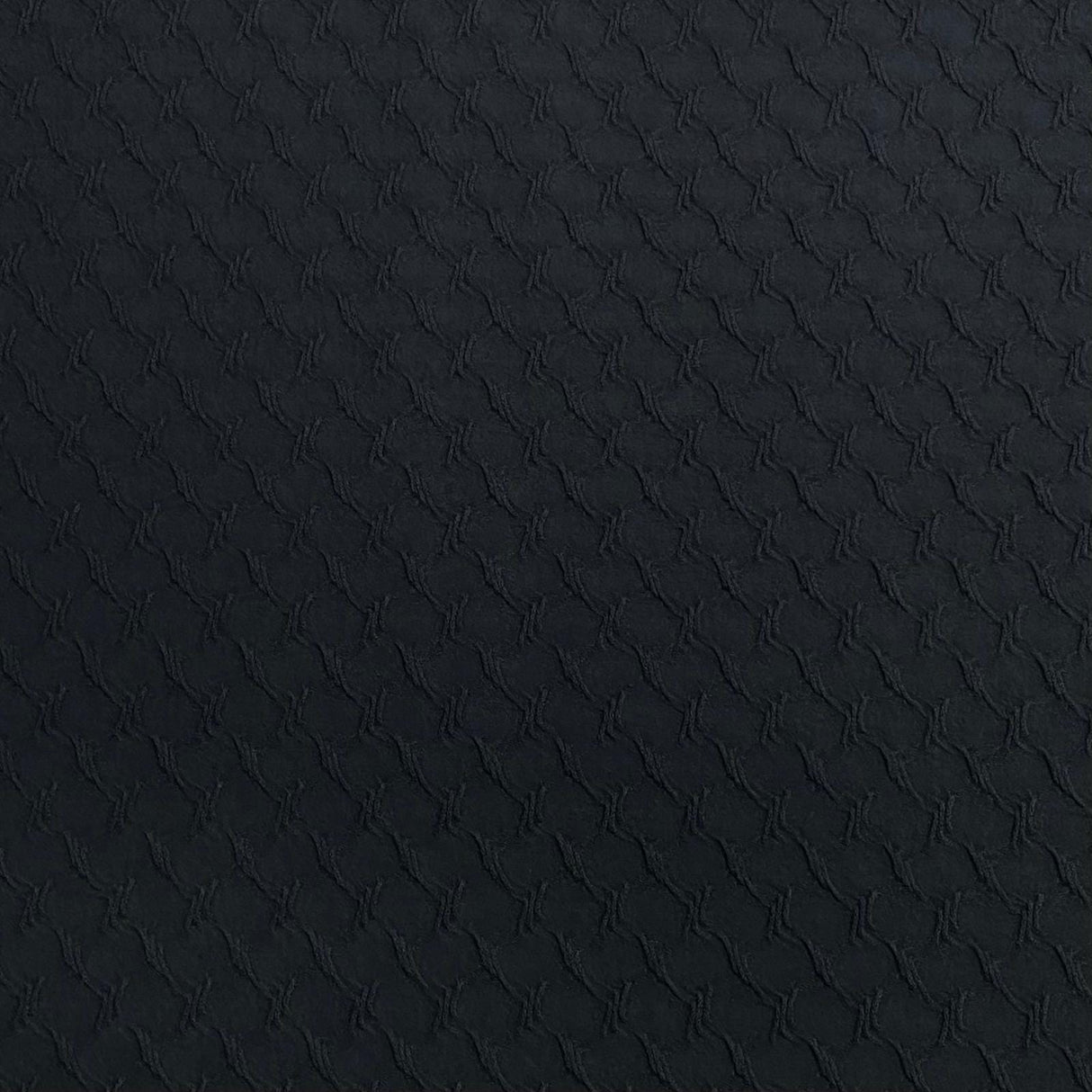 Pound A Metre 3 Metre Luxurious Winter Dobby Jersey - 60"-  (Black)