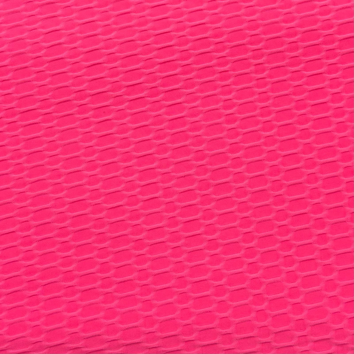 Pound A Metre 3 Metre Luxurious Winter Dobby Jersey - 60"-  (Bright Pink)