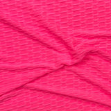 Pound A Metre 3 Metre Luxurious Winter Dobby Jersey - 60"-  (Bright Pink)