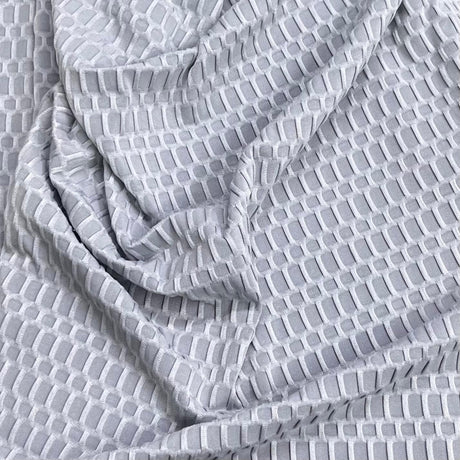 Pound A Metre 3 Metre Luxurious Winter Dobby Jersey - 60"-  (Grey)