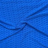 Pound A Metre 3 Metre Luxurious Winter Dobby Jersey - 60"-  (Royal Blue)