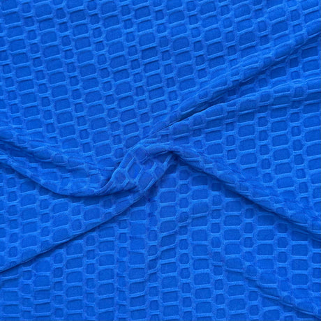 Pound A Metre 3 Metre Luxurious Winter Dobby Jersey - 60"-  (Royal Blue)