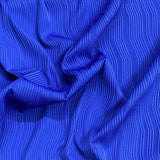 Pound A Metre 3 Metre Luxurious Winter Dobby Jersey - 60"-  (Royal)