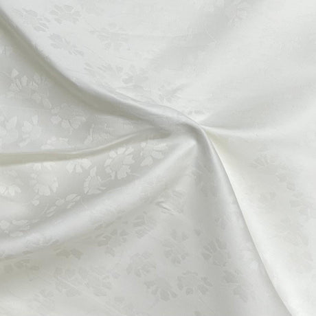 Pound A Metre 3 Metre Premium Jacquard Lining - 55" Wide (White)