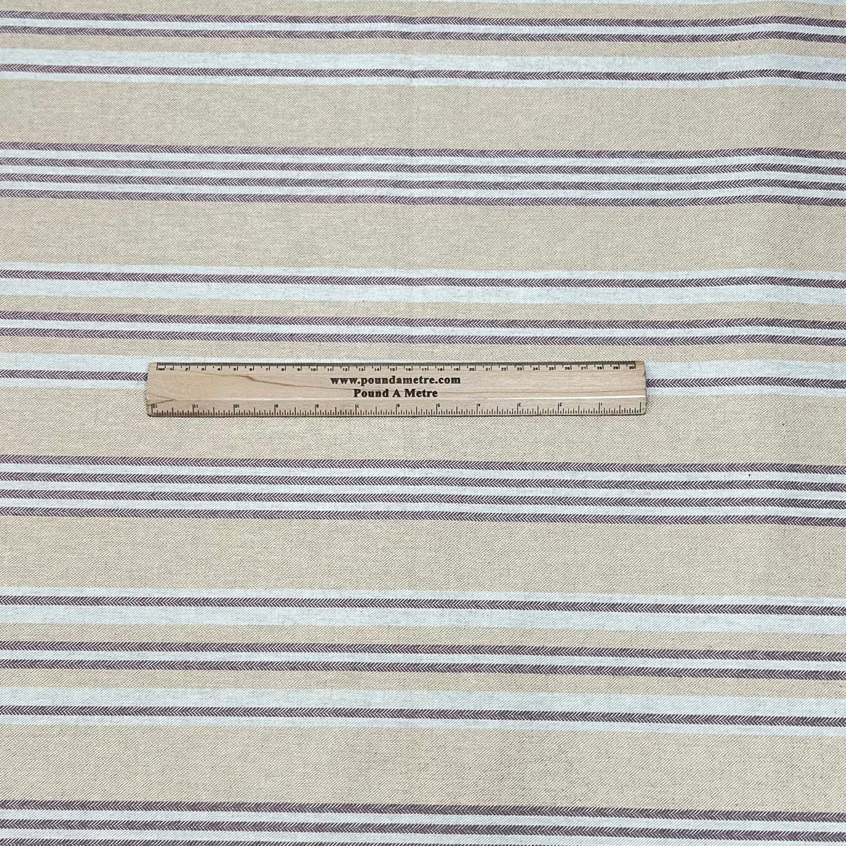 Pound A Metre 3 Metre 3 Metre Premium Linen Heavy Fabric- 55" Wide  (Stripes)