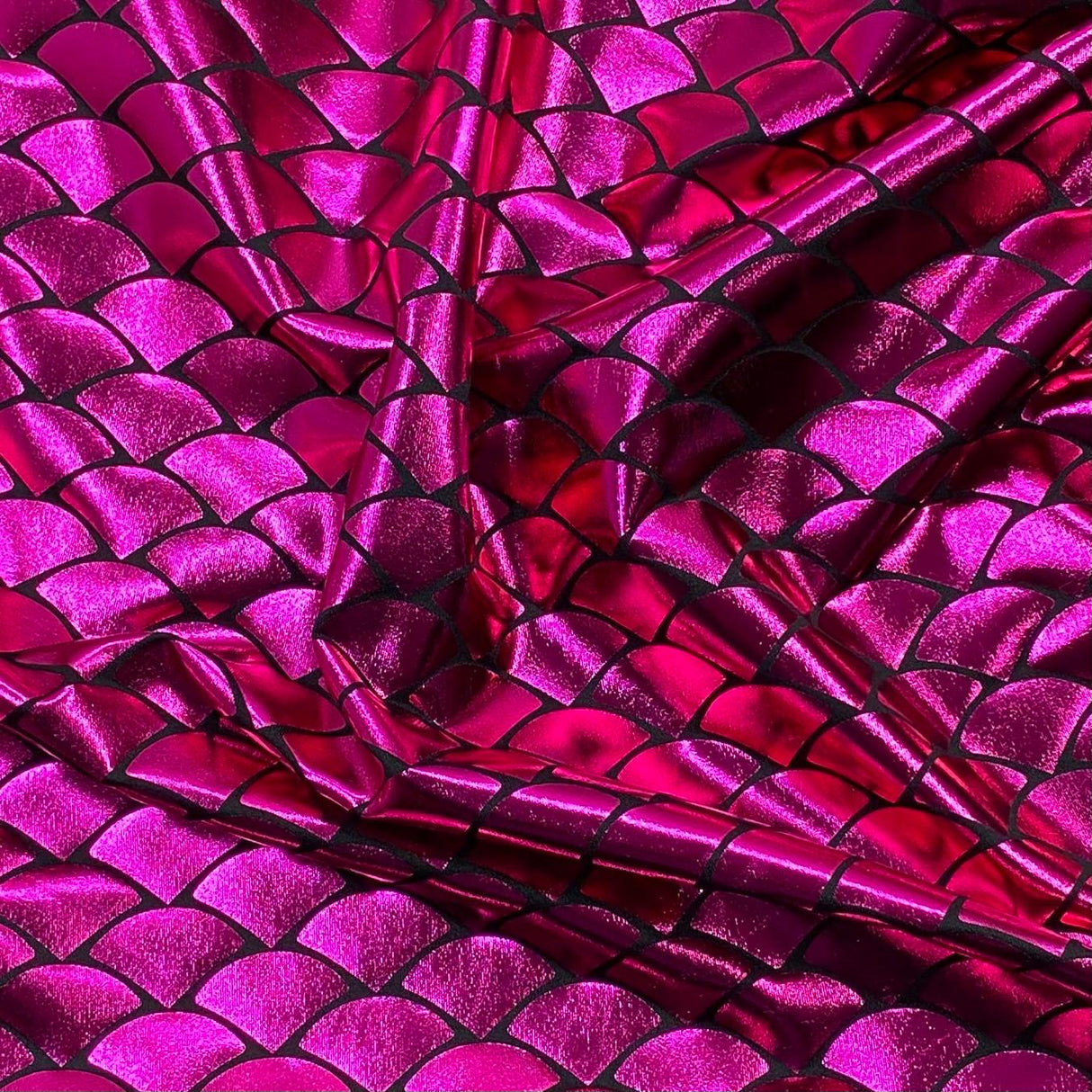 Pound A Metre 3 Metre 3 Metre Premium Mermaid Lycra Jersey 55" Wide  (Cerise)