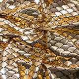 Pound A Metre 3 Metre 3 Metre Premium Mermaid Lycra Jersey 55" Wide  (Gold)