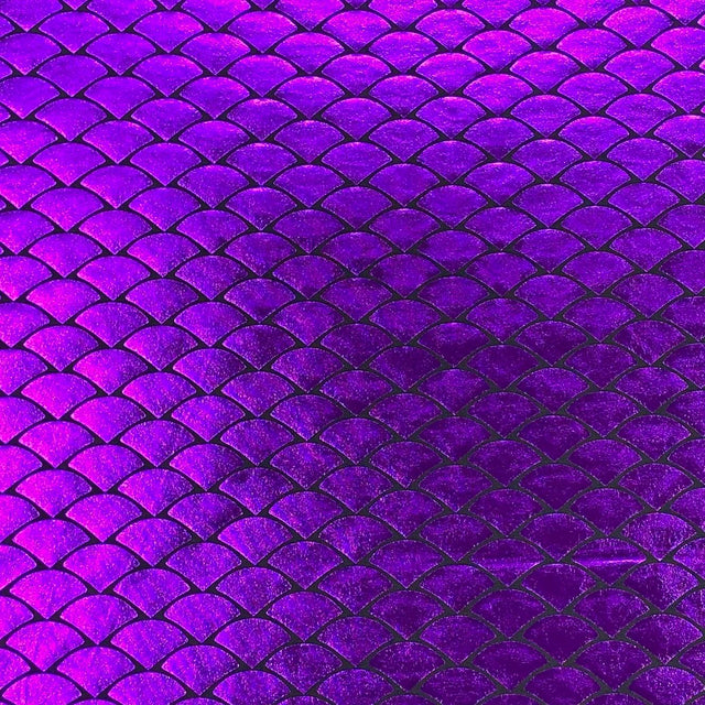 Pound A Metre 3 Metre 3 Metre Premium Mermaid Lycra Jersey 55" Wide  (Purple)
