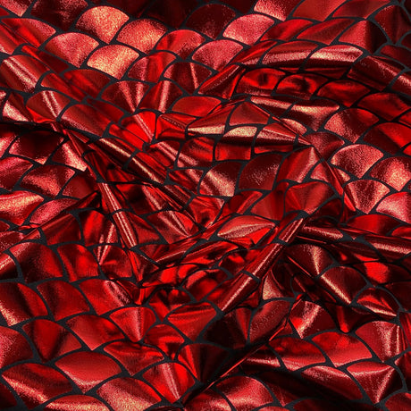 Pound A Metre 3 Metre 3 Metre Premium Mermaid Lycra Jersey 55" Wide  (Red)